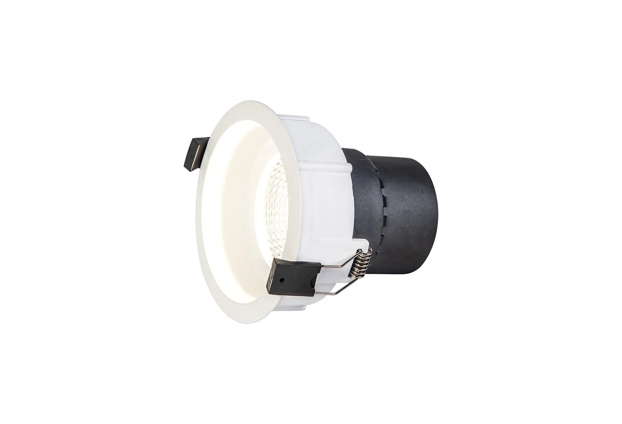 DM201340  Bodar 20, 20W Fixed LED Round Deep Recessed Downlight Matt White 1560lm 10° 4000K IP20